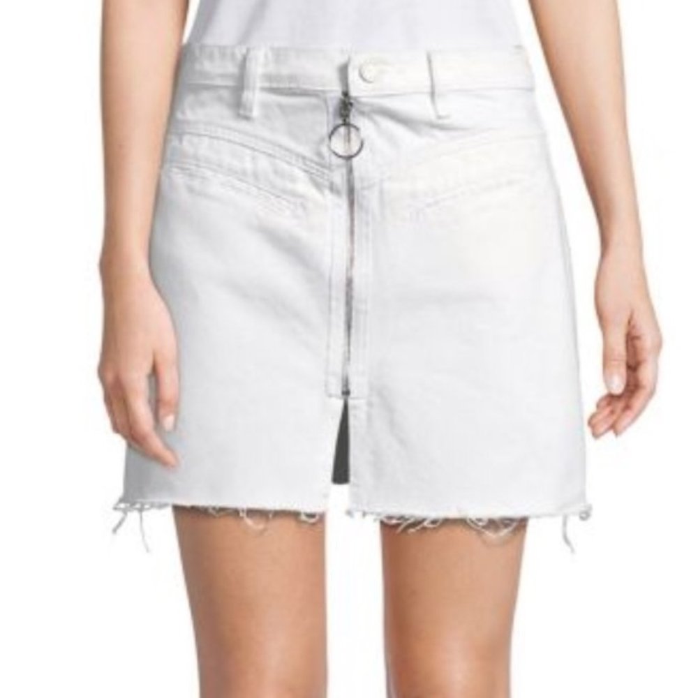 NWT BlankNYC white denim skirt